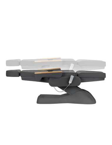 Fauteuil cosmétique électrique SILLON Lux 3 moteurs gris, piètement gris 