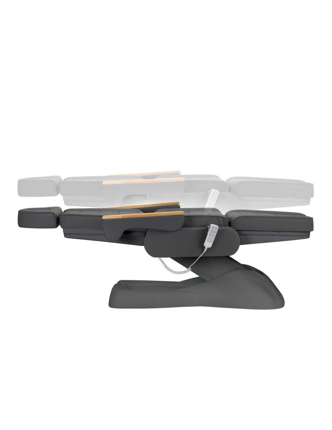 SILLON Lux electric cosmetic chair with 3 grey motors and grey base 