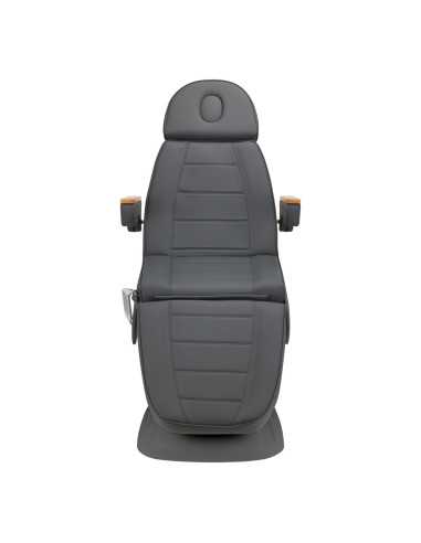 Fauteuil cosmétique électrique SILLON Lux 3 moteurs gris, piètement gris 
