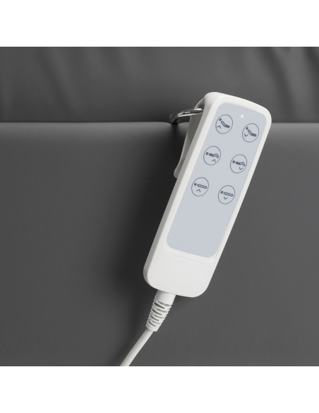 SILLON Lux elektrische cosmetische stoel 3 grijze motoren, grijze basis 