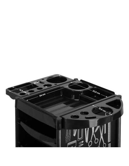 Gabbiano hairdresser's helper X11-9 black graphics 