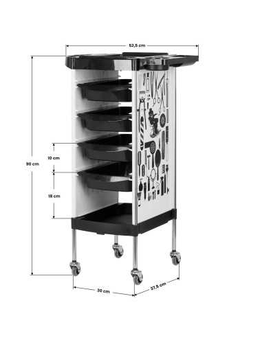 Gabbiano X11-9 white graphics hairdresser's assistant