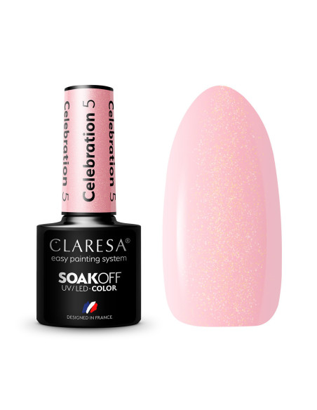 CLARESA Lakier hybrydowy CELEBRATION 5 -5g