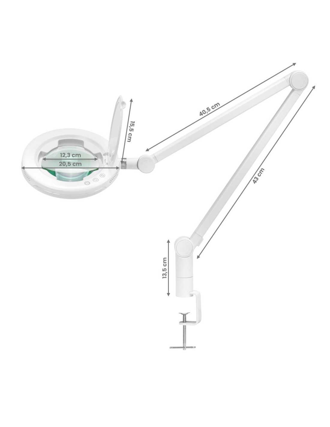 LED-Lupenleuchte Glow 8021 für die Tischplatte Farbe des Lichts 