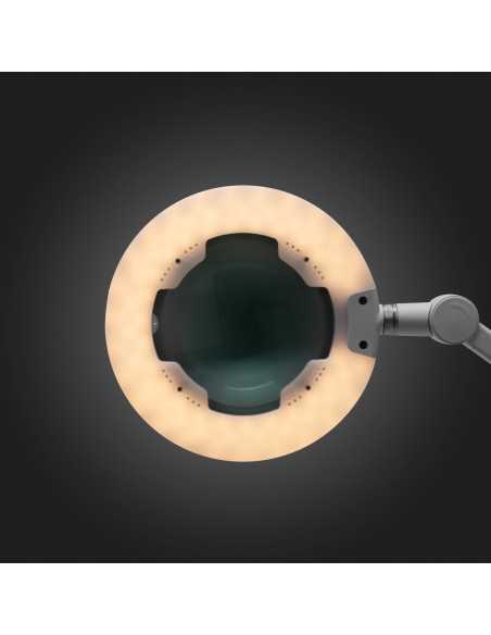 Lampe loupe LED Glow 8021 pour le dessus de table couleur de lumière 