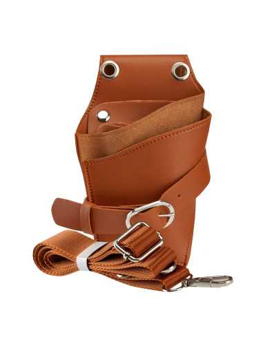 Belt case for T11 hairdressing scissors brown