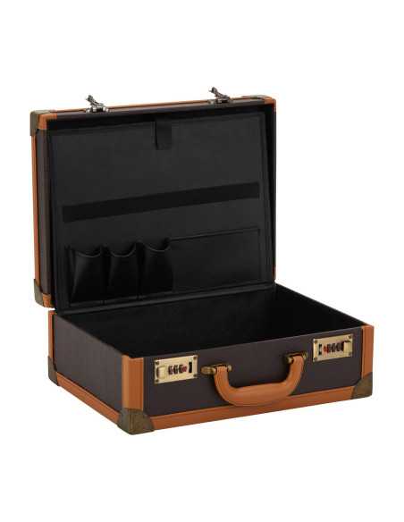 Valise de coiffure marron 