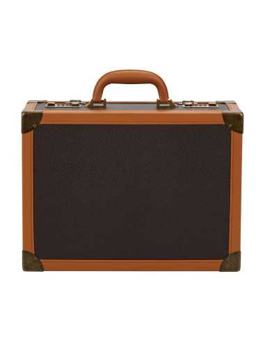 Valise de coiffure marron 