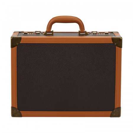 Brown hairdressing suitcase 