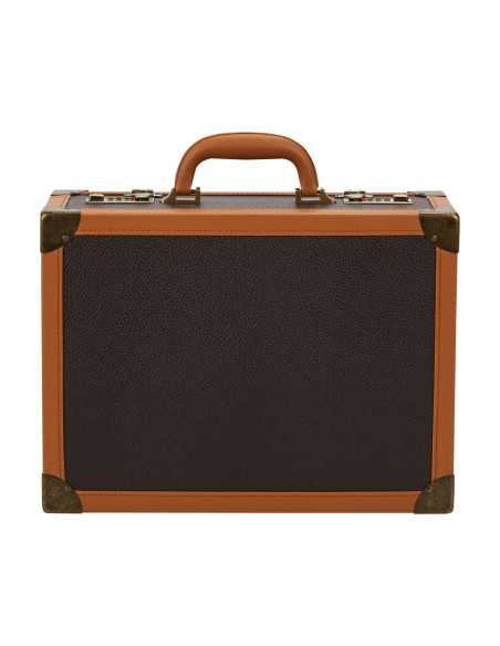 Valise de coiffure marron 