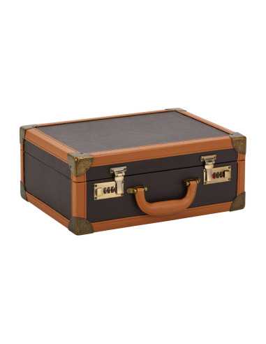 Valise de coiffure marron 