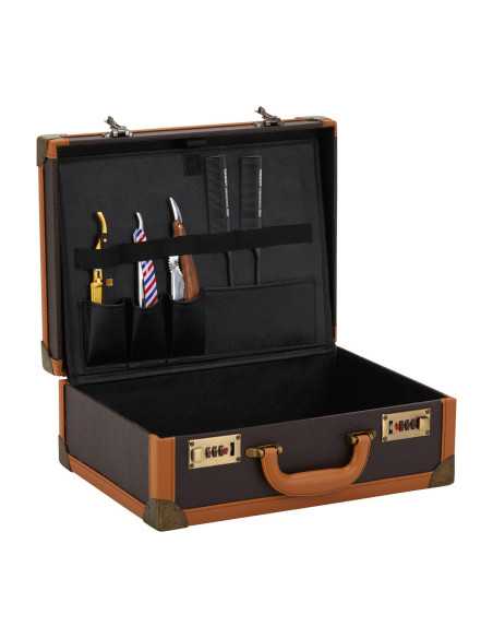 Valise de coiffure marron 