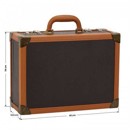 Brown hairdressing suitcase 