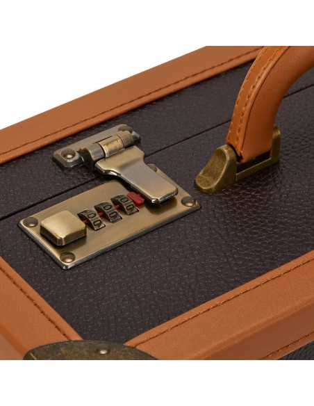 Valise de coiffure marron 