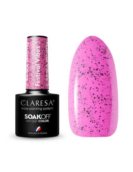 CLARESA Festival Vibes 3 -5g esmalte de uñas híbrido