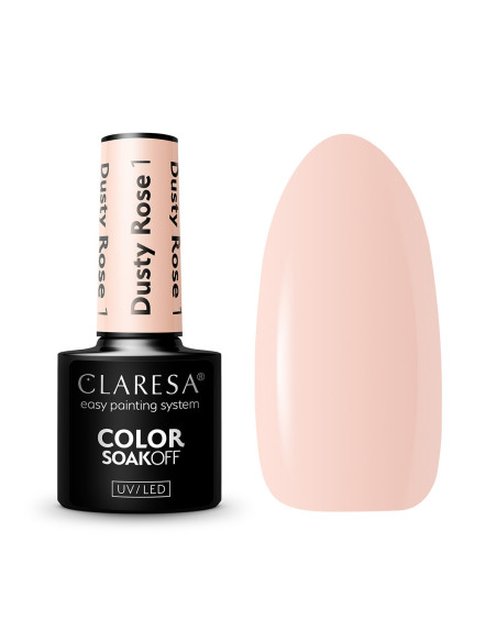 CLARESA DUSTY ROSE esmalte de uñas híbrido 1 -5g