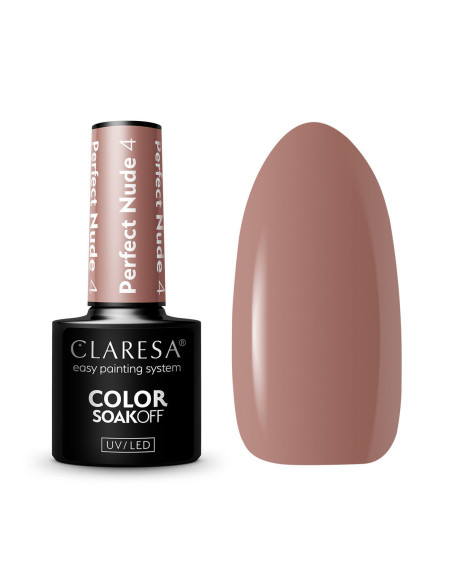 CLARESA Lakier hybrydowy PERFECT NUDE 4 -5g 