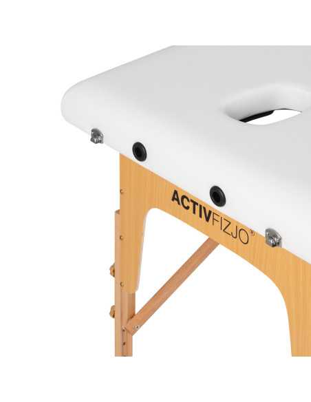 Table de massage en bois Comfort Activ Fizjo Lux 3 segments 190x70 BLANC 
