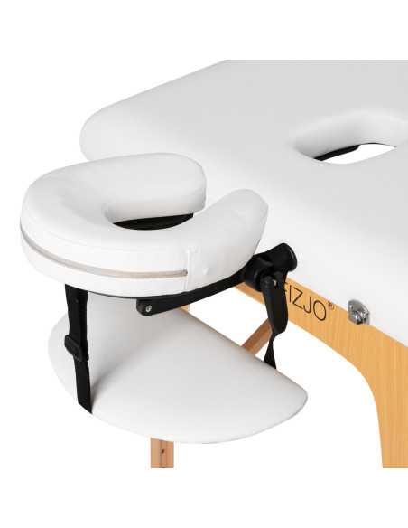 Table de massage en bois Comfort Activ Fizjo Lux 3 segments 190x70 BLANC 