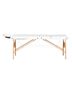 Comfort Activ Fizjo Lux 3-Segment-Massageliege aus Holz 190x70 WEISS 