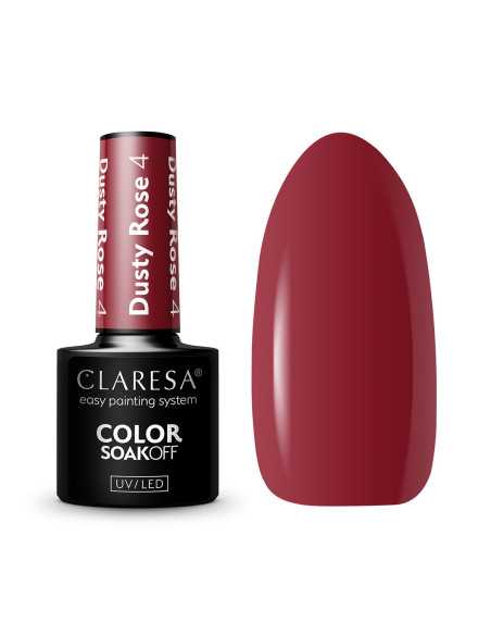 CLARESA DUSTY ROSE esmalte de uñas híbrido 4 -5g