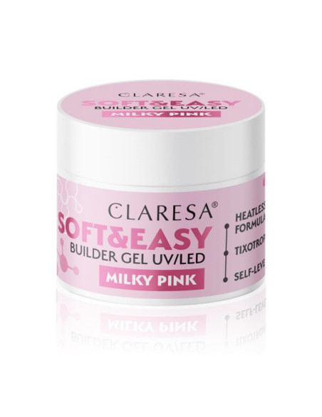 Clarasa Soft&Easy gel constructor lechoso rosa 45g