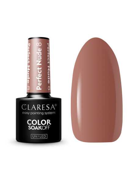 CLARESA PERFECT NUDE 8 -5g vernis à ongles hybride