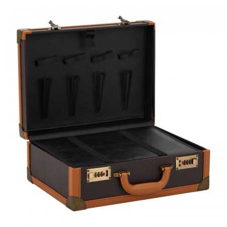 Brown hairdressing suitcase 
