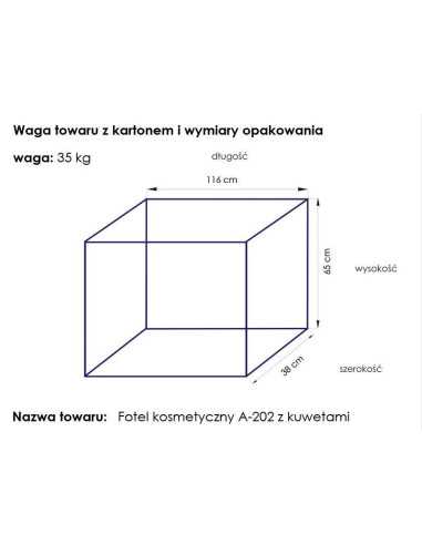 Fotel kosmetyczny Basic 202 czarny 
