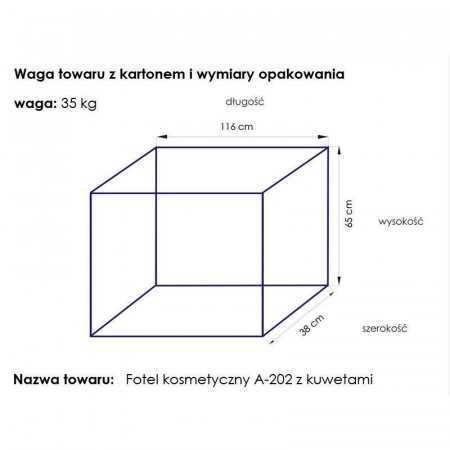 Fotel kosmetyczny Basic 202 czarny 