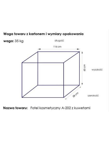 Fotel kosmetyczny Basic 202 czarny 