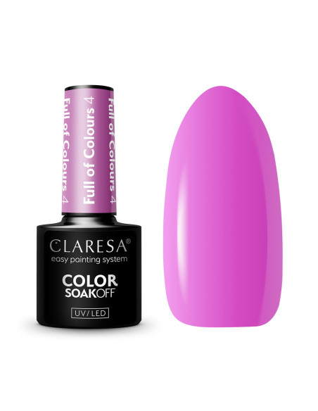 CLARESA Lakier hybrydowy Full of colours 4 -5g 
