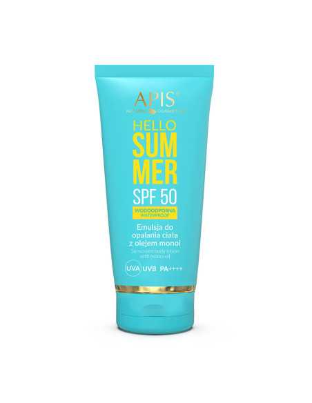 Apis hello summer spf 50 emulsja do opalania z olejem monoi 200 ml 