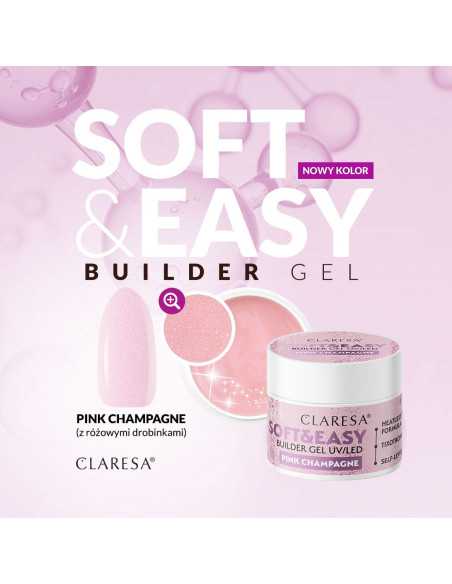 Claresa żel budujący Soft&Easy gel pink champagne 90g 
