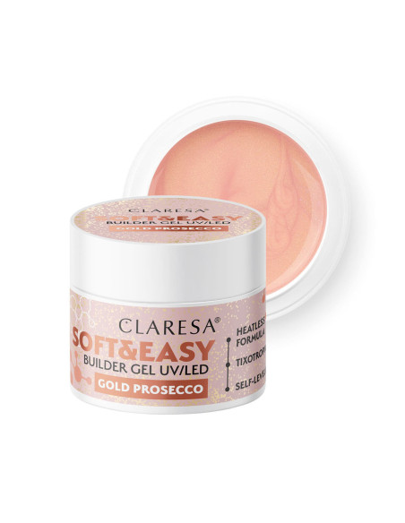 Claresa żel budujący Soft&Easy gold prosecco 12g 