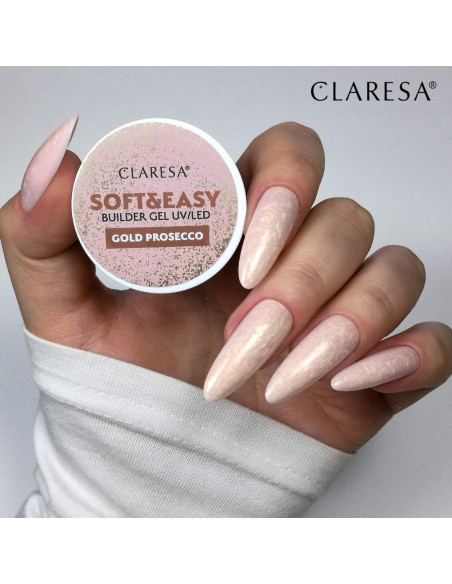 Claresa żel budujący Soft&Easy gold prosecco 12g 