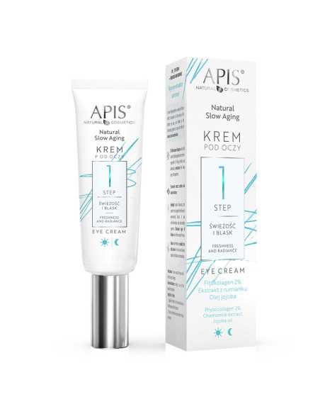 Apis Natural slow aging Krem pod oczy STEP 1 świeżość i blask 15 ml 