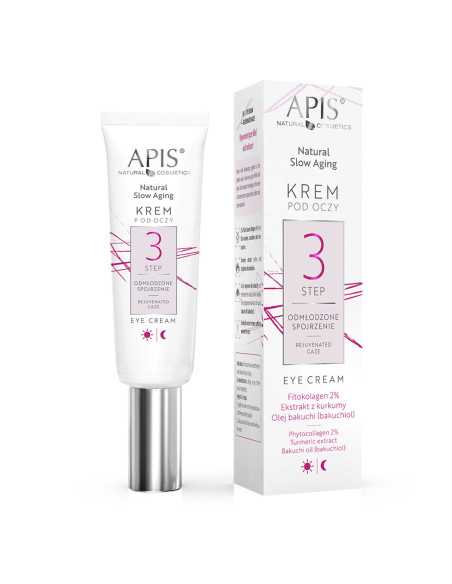Apis Natural slow aging Krem pod oczy STEP 3 odmłodzone spojrzenie 15 ml 