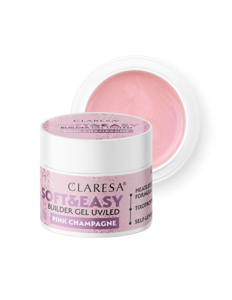 Claresa żel budujący Soft&Easy gel pink champagne 12g 