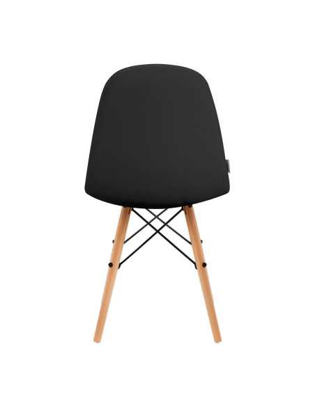 4Rico Krzesło skandynawskie QS-185 eco skóra czarne 
