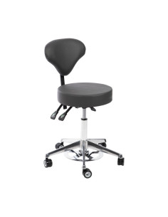 Tabouret a roulette esthétiques spa noir