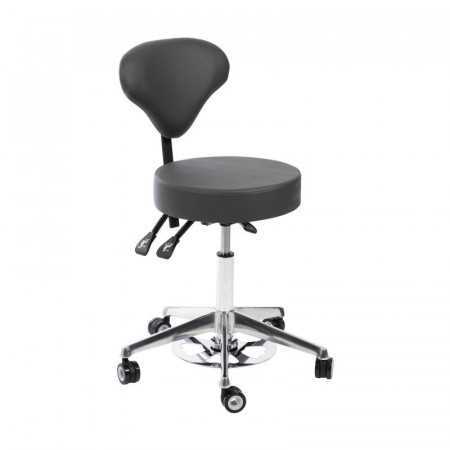 Tabouret a roulette esthétiques spa noir