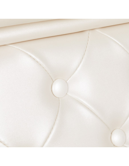 Sillón de barbero Gabbiano Francesco Gold, blanco 