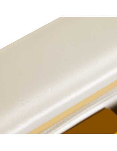 Imperial Gold & White Barber chair – Royal Elegance & Absolute Refinement 
