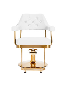 Chaise de coiffure gabbiano granada or blanc {attributes} 2