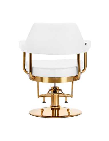 Gabbiano Granada White Gold Hairdressing Chair {attributes}