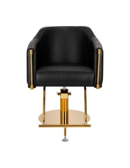 Chaise de coiffure gabbiano burgos noir doré {attributes}