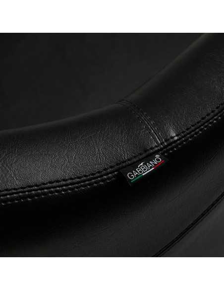 Chaise de coiffure gabbiano burgos noir doré {attributes}