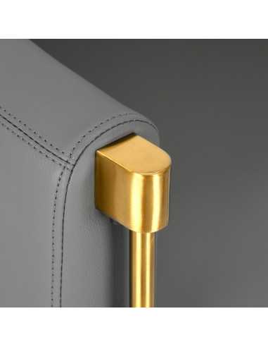 Gabbiano Burgos goldgrauer Friseurstuhl {attributes}