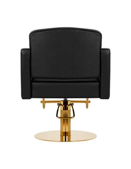 Chaise de coiffure gabbiano turin or noir {attributes}